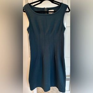 Anthropologie deep blue dress